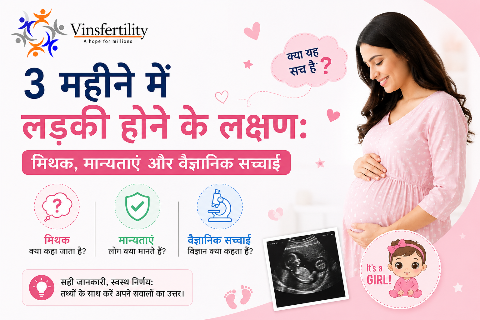 3 महीने में लड़की होने के लक्षण: मिथक, मान्यताएं और वैज्ञानिक सच्चाई