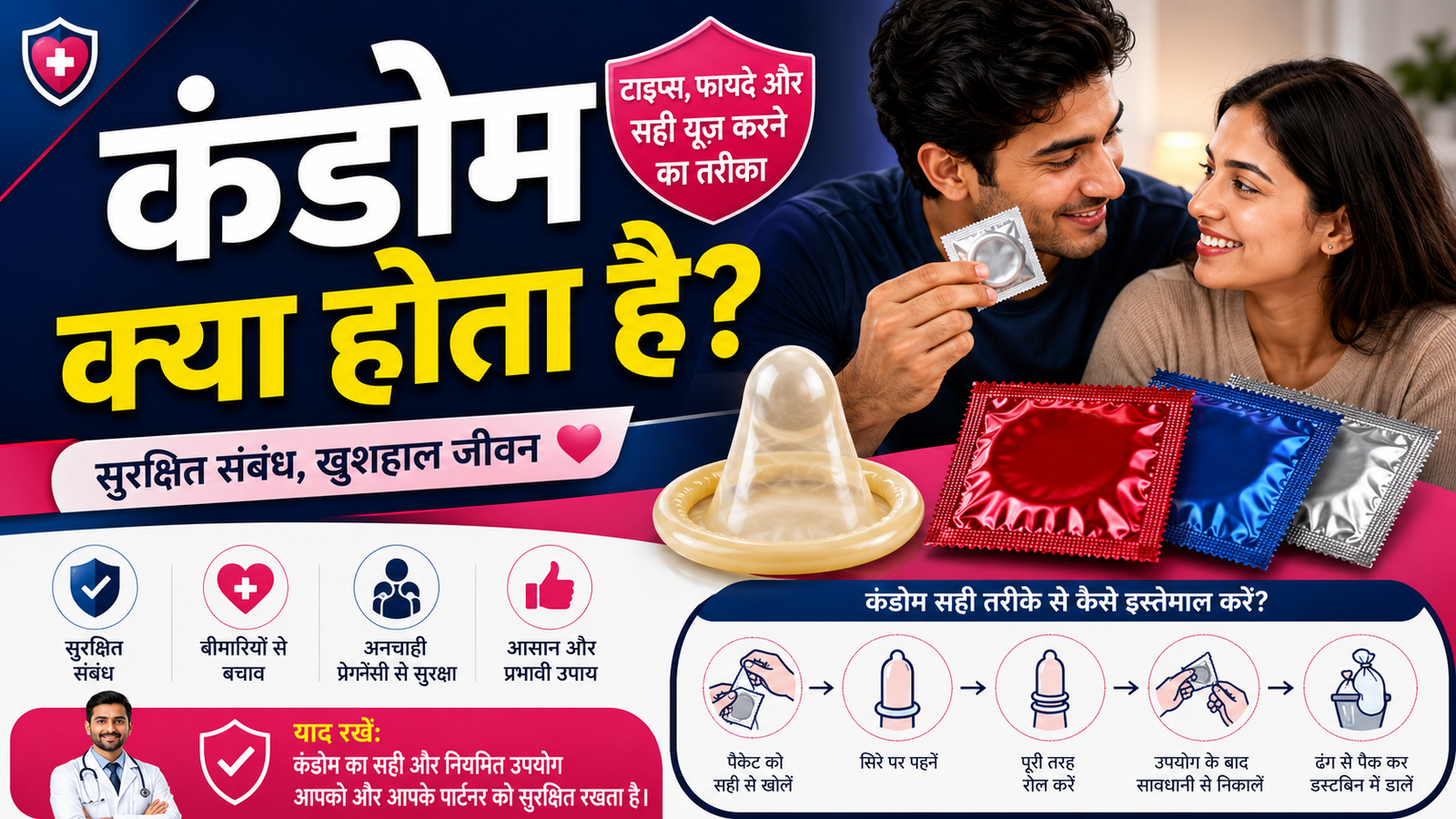 Condom Kya Hota Hai? Types, Fayde Aur Sahi Use Karne Ka Tarika
