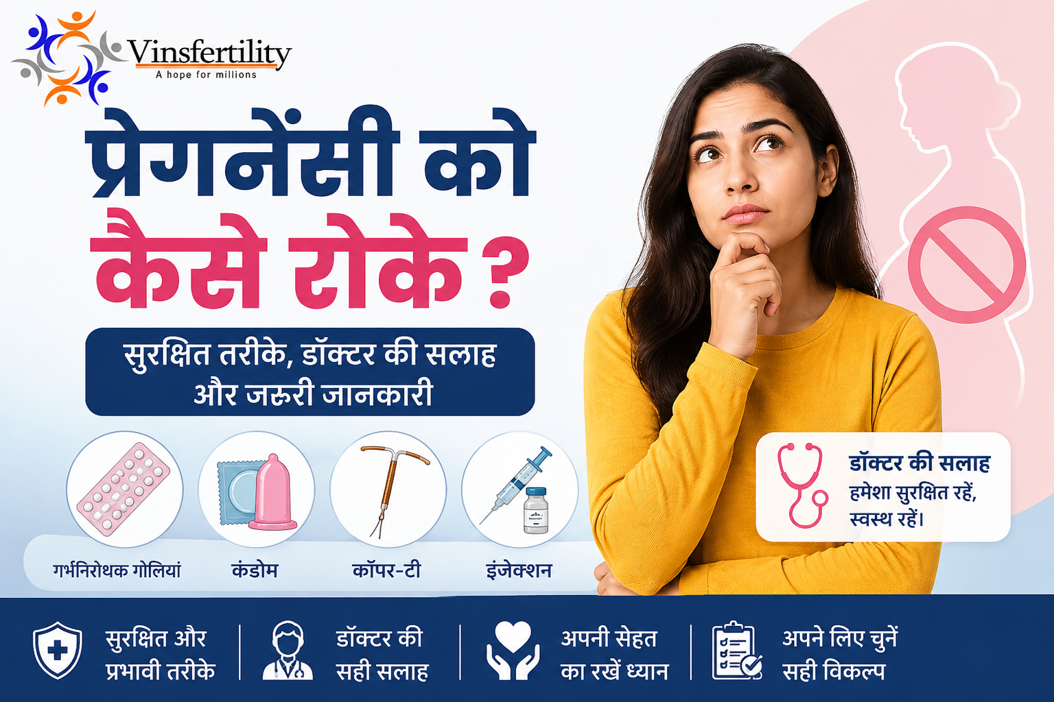 प्रेगनेंसी को कैसे रोके? सुरक्षित तरीके, डॉक्टर की सलाह और जरूरी जानकारी