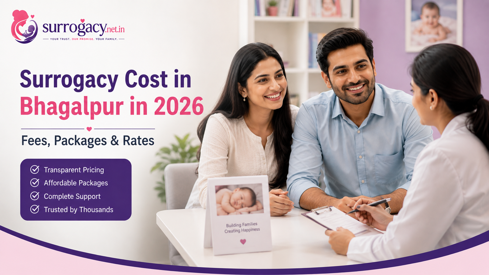 Surrogacy Cost in Bhagalpur in 2026: Fees, Packages & Rates